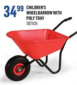 Canac Children's Wheelbarrow with Poly Tray offer