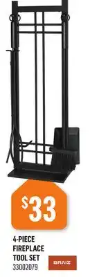 Canac 4-Piece Fireplace Tool Set offer