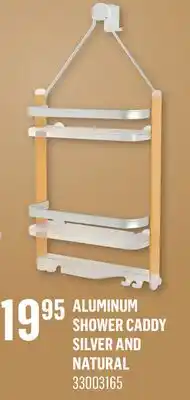 Canac Aluminum Shower Caddy Silver and Natural offer