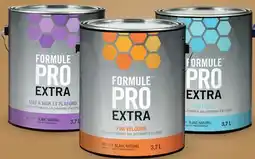Canac Formule Pro Extra Flat Interior Latex Paint Natural White & Colours 3.7 L offer