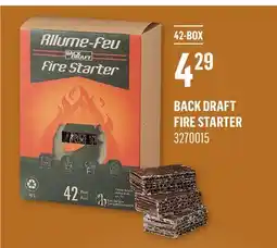Canac Back Draft Fire Starter offer