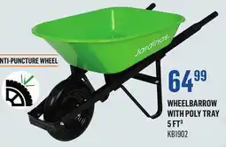 Canac WHEELBARROW WITH POLY TRAY 5 FT³ offer