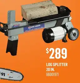 Canac Log Splitter 20 in offer