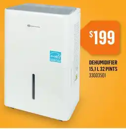 Canac Dehumidifier offer