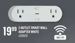Canac 2-Outlet Smart Wall Adapter White offer