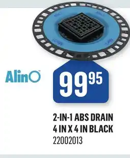 Canac 2-in-1 ABS Drain 4inx4in offer