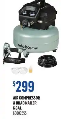 Canac Air Compressor & Brad Nailer 6 Gal offer