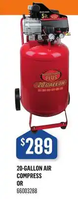 Canac 20-Gallon Air Compressor offer