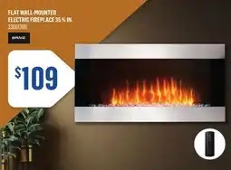 Canac Flat Wall-Mounted Electric Fireplace 35 3/4in offer