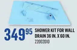 Canac Shower Kit for Wall Drain 36 in. x 60 in offer
