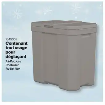 Patrick Morin All-Purpose Container for De-Icer offer