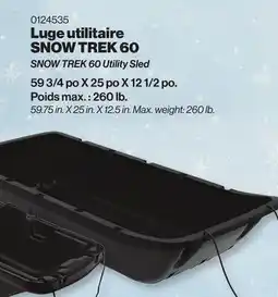 Patrick Morin SNOW TREK 60 Utility Sled offer