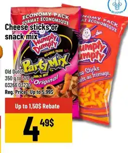 Mayrand Cheese sticks or snack mix 370g Old Dutch offer