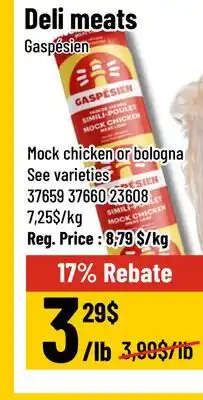Mayrand Gaspésien Deli meats offer