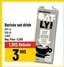 Mayrand Oat-Ly Barista oat drink offer
