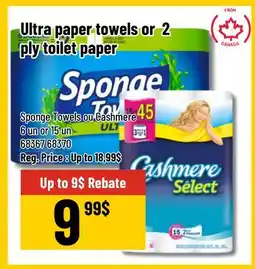 Mayrand Ultra paper towels or 2 ply toilet paper offer