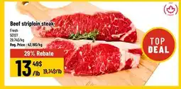 Mayrand Beef striploin steak offer