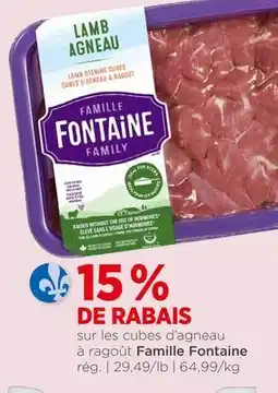 Avril Cubes d'agneau à ragoût offer