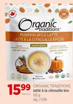 Avril Latté à la citrouille bio offer