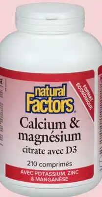 Avril Calcium et magnésium citrate avec vitamine D3 offer