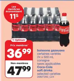 Wholesale Club BOISSONS GAZEUSES, 24 X 500 ML offer