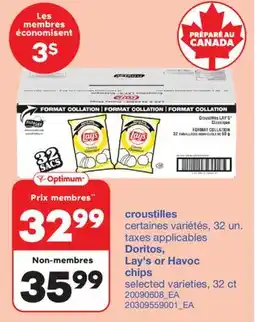 Wholesale Club croustilles, 32 un offer