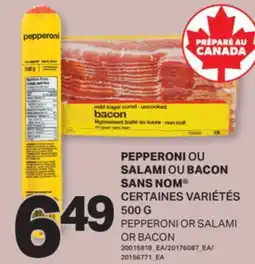 L'Intermarché PEPPERONI OU SALAMI OU BACON | PEPPERONI OR SALAMI OR BACON, 500 G offer