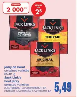 Wholesale Club JERKY DE BŒUF, 65-81 G offer