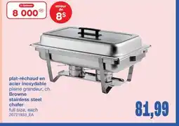 Wholesale Club PLAT-RÉCHAUD EN ACIER INOXYDABLE offer