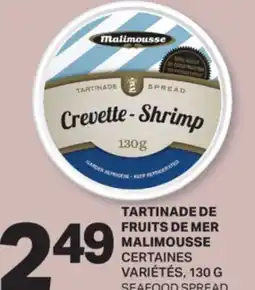 L'Intermarché TARTINADE DE FRUITS DE MER | SEAFOOD SPREAD, 130 G offer
