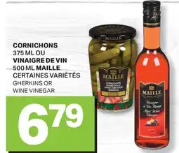 L'Intermarché CORNICHONS, 375 ML VINAIGRE DE VIN, 500 ML | GHERKINS OR WINE VINEGAR offer