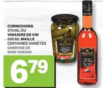 L'Intermarché CORNICHONS, 375 ML VINAIGRE DE VIN, 500 ML | GHERKINS OR WINE VINEGAR offer