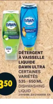 L'Intermarché DÉTERGENT À VAISSELLE LIQUIDE ULTRA | DISHWASHING LIQUID, 535 - 650 ML offer