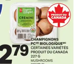 L'Intermarché CHAMPIGNONS BIOLOGIQUE | MUSHROOMS, 227 G offer
