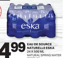 L'Intermarché EAU DE SOURCE NATURELLE | NATURAL SPRING WATER, 24 X 500 ML offer