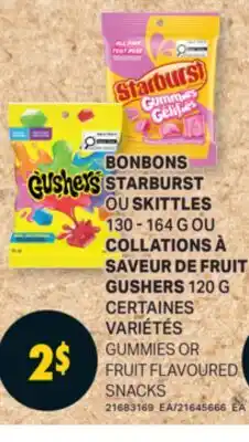 L'Intermarché BONBONS, 130 - 164 G OU COLLATIONS À SAVEUR DE FRUIT, 120 G | GUMMIES OR FRUIT FLAVOURED SNACKS offer