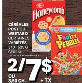 L'Intermarché CÉRÉALES OU WEETABIX | CEREAL, 310 - 525 G offer