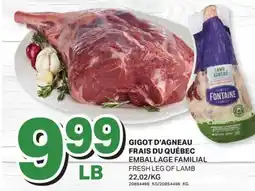 L'Intermarché GIGOT D'AGNEAU FRAIS DU QUÉBEC | FRESH LEG OF LAMB offer