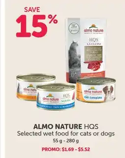 Mondou ALMO NATURE HQS Selected wet food for cats or dogs offer