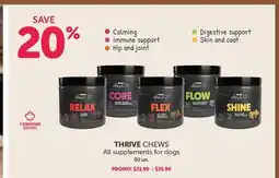 Mondou THRIVE CHEWS All supplements for dogs offer