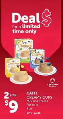 Mondou CATIT CREAMY CUPS Mousse treats for cats offer