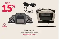 Mondou CANADIAN BRAND TRIP TO GO Belts, leashes and carriers offer
