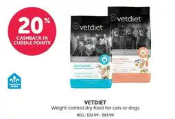 Mondou VETDIET Weight control dry food for cats or dogs offer