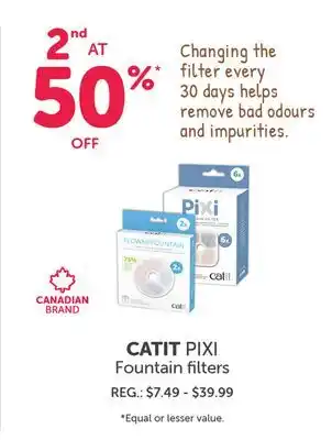 Mondou CATIT PIXI Fountain filters offer