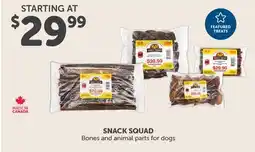 Mondou SNACK SQUAD Bones and animal parts for dogs offer