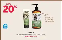 Mondou CROCX All hemp-based products for cats or dogs offer