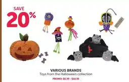 Mondou VARIOUS BRANDS Toys from the Halloween collection offer