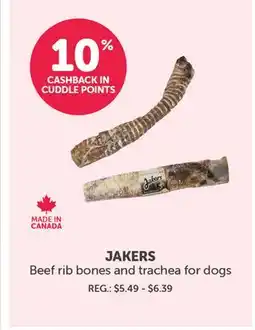 Mondou JAKERS Beef rib bones and trachea for dogs offer