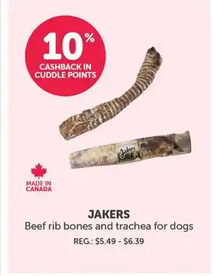 Mondou JAKERS Beef rib bones and trachea for dogs offer