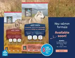 Mondou ROMEO Chicken or salmon dry food for dogs offer